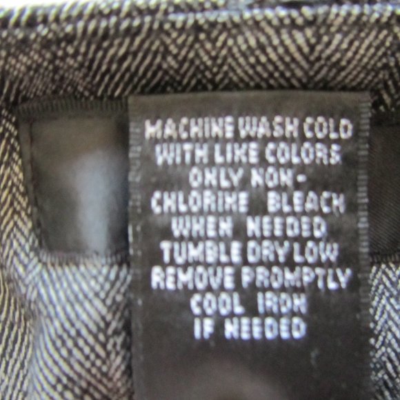 NWT MOSSIMO Stretch Herringbone Trouser Gray Mid Waist Straight Hip Pants 12 - Picture 12 of 16